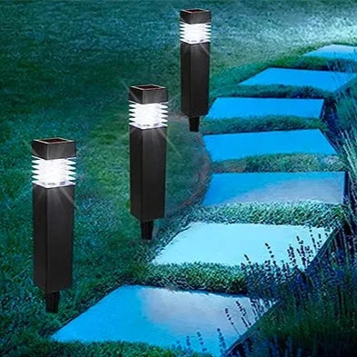 Lampes LED Solaire Étanches pour Jardin - Lot de 2