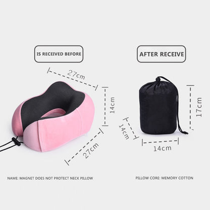 Oreiller de Voyage Ergonomique en Mousse à Mémoire de Forme - Confort Optimal pour Vos Déplacements