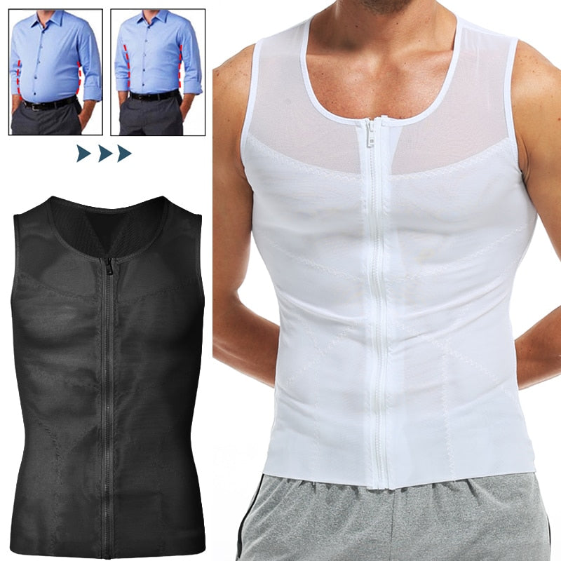 Chemise de Compression Amincissante pour Homme - Confiance & Style Assurés !