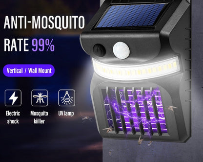 Lampes solaires anti-moustiques 2 en 1 avec LED ultra puissante - Lot de 2