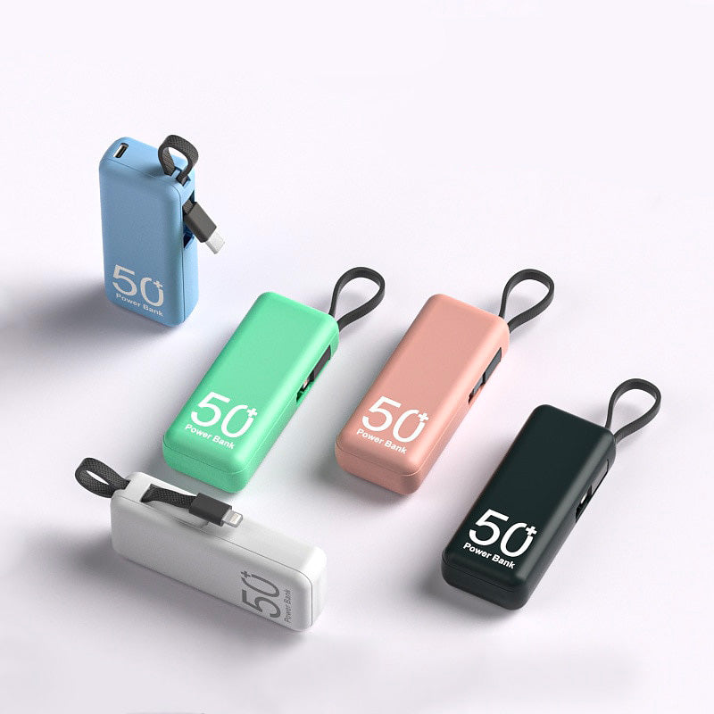 Batterie Externe Mini 5000mAh - Rechargez en Déplacement