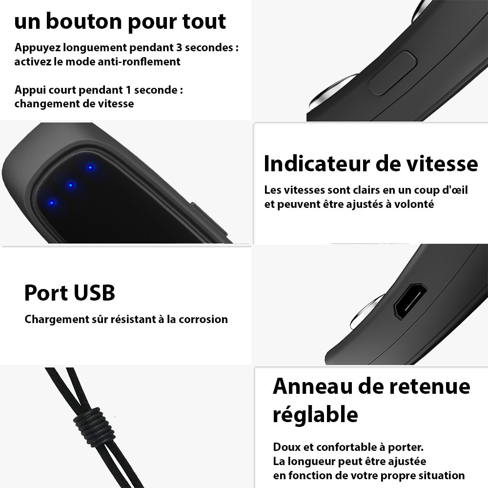 Dispositif Anti-Ronflement Intelligent avec Technologie de Conduction Osseuse