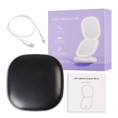 Mini Miroir LED USB Pratique et Élégant pour Votre Beauté