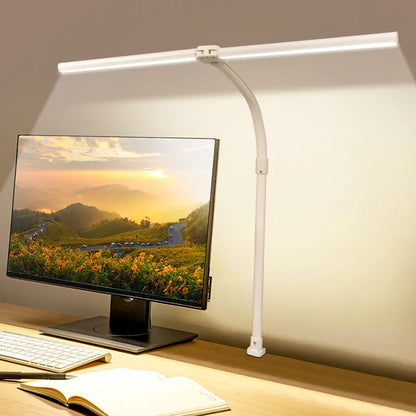 Lampe de Bureau LED Double Tête avec Télécommande et Luminosité Réglable