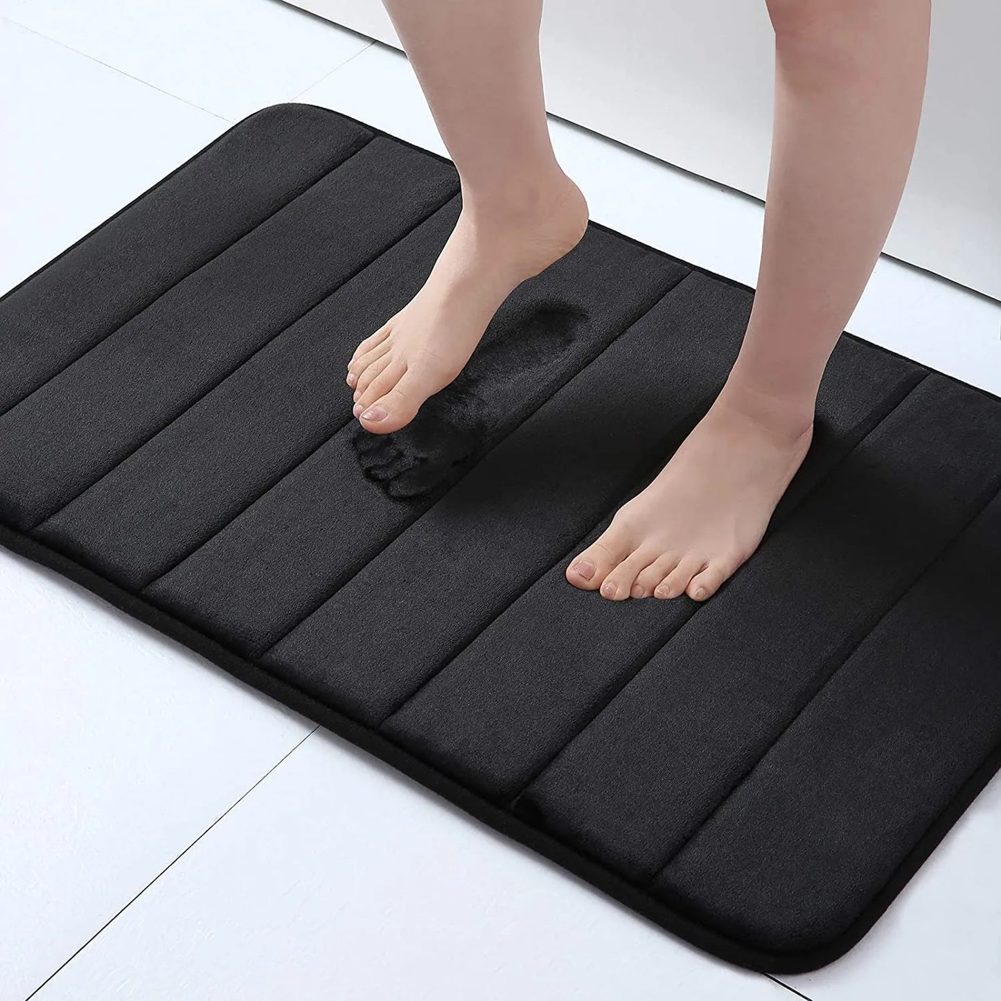 Tapis de bain en mousse à mémoire de forme absorbant et à séchage rapide