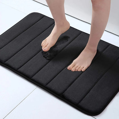 Tapis de bain en mousse à mémoire de forme absorbant et à séchage rapide