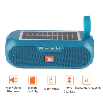 Enceinte Bluetooth Solaire 360° - Son Enveloppant pour Vos Aventures!