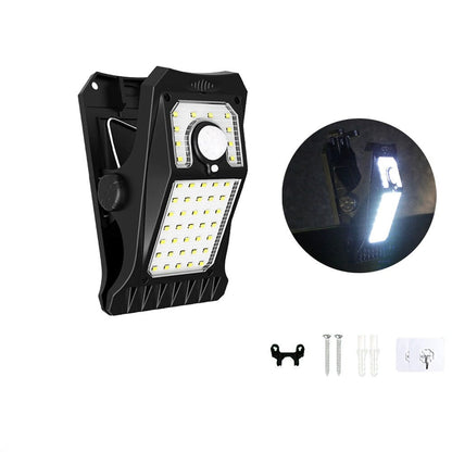 Lampe LED Solaire à Clipser avec Détecteur de Mouvement