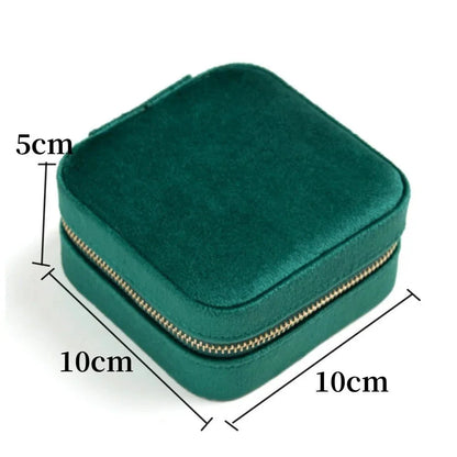 Mini Boîte à Bijoux en Velours - Élégance Complice de Vos Voyages