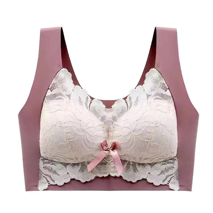 Brassière en dentelle chic à larges bretelles pour un confort élégant
