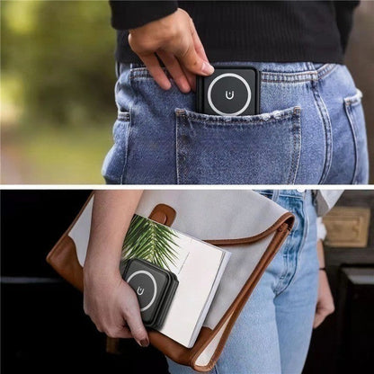 Chargeur Induction Pliable 3 en 1 - Chargez Tout en Style !