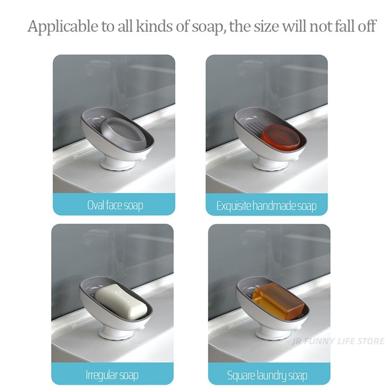 Porte Savon Hygiène+ avec Ventouses Puissantes – Élégance et Praticité pour Votre Salle de Bain