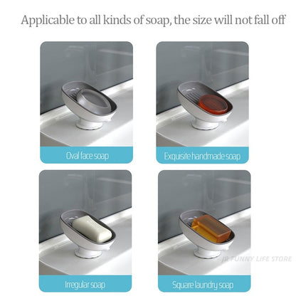 Porte Savon Hygiène+ avec Ventouses Puissantes – Élégance et Praticité pour Votre Salle de Bain