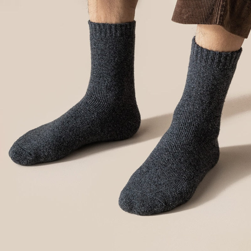 Chaussettes en laine mérinos mixte - Confort hivernal exceptionnel (2 paires)