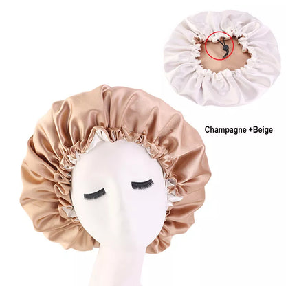 Bonnet en Satin Réversible pour des Boucles Sublimes