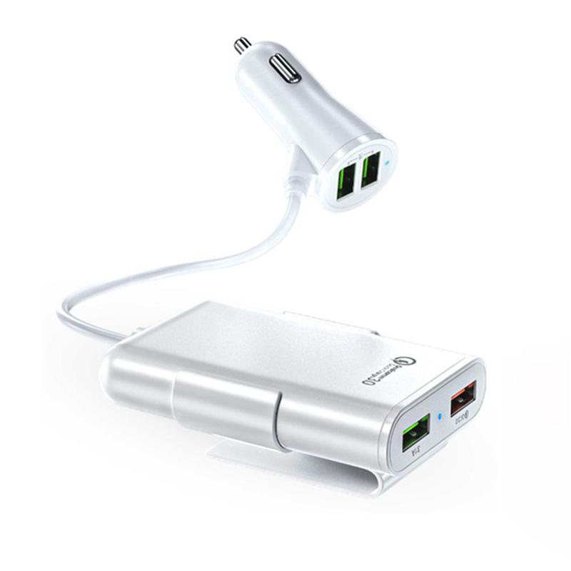 Chargeur de voiture ultra rapide 4 ports - Chargez tous vos appareils en un clin d'œil!