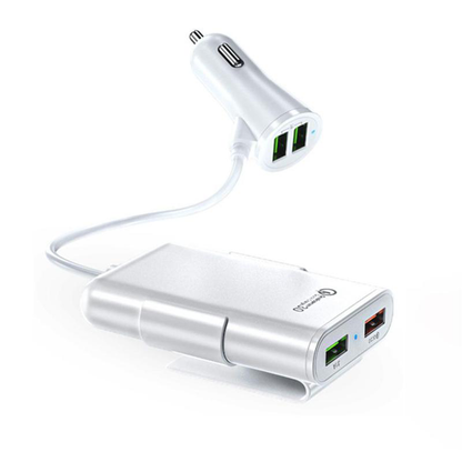 Chargeur de voiture ultra rapide 4 ports - Chargez tous vos appareils en un clin d'œil!