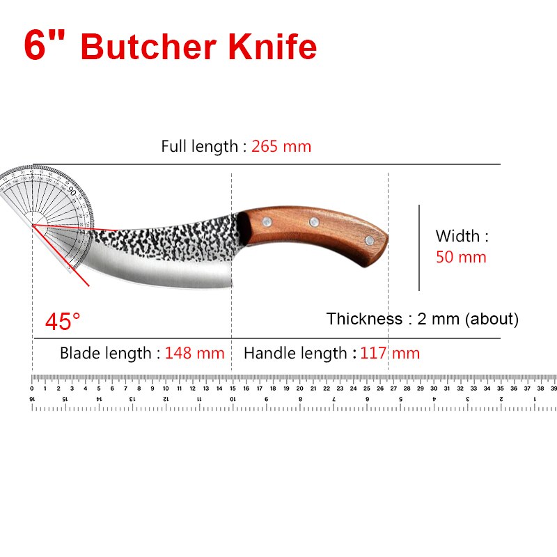 Ensemble de Cuisine 6 Pièces : Couteaux, Éplucheur et Ciseaux en Acier Inoxydable