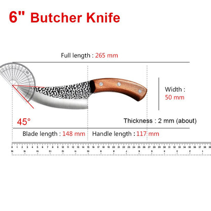 Ensemble de Cuisine 6 Pièces : Couteaux, Éplucheur et Ciseaux en Acier Inoxydable