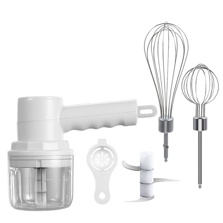 Mini Hachoir et Batteur Électrique Sans Fil Multifonction