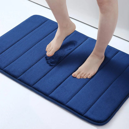 Tapis de bain en mousse à mémoire de forme absorbant et à séchage rapide