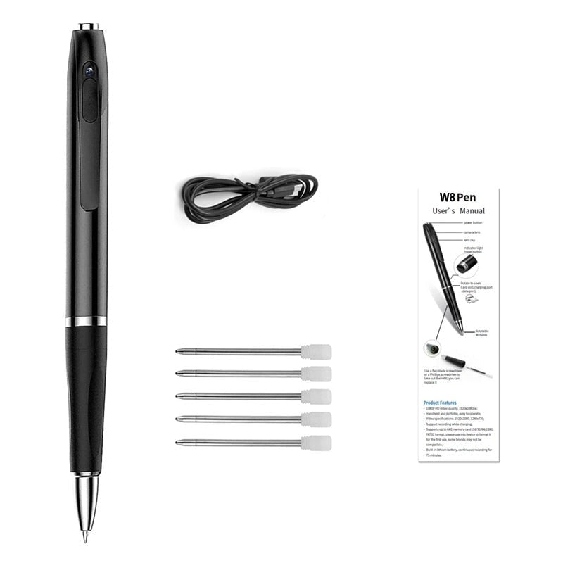 Stylo Caméra Penspy Pro 3 en 1 - Discrétion Assurée avec Carte SD 32 Go
