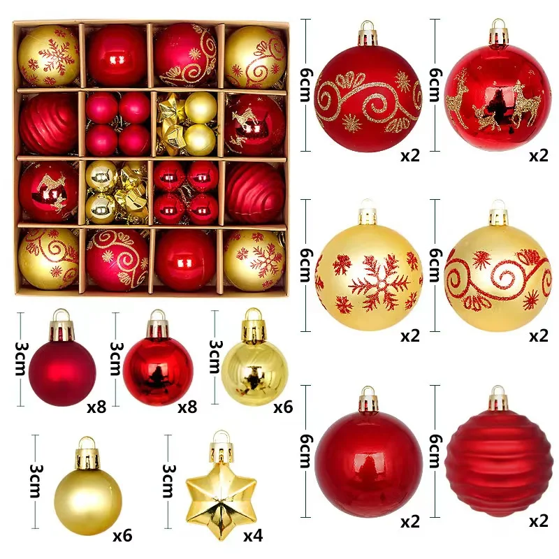 Lot de 42 Décorations Magiques pour Sapin de Noël