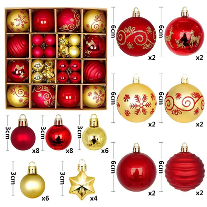 Lot de 42 Décorations Magiques pour Sapin de Noël