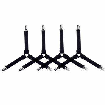 Attaches Élastiques Pratiques pour Draps - Lot de 4