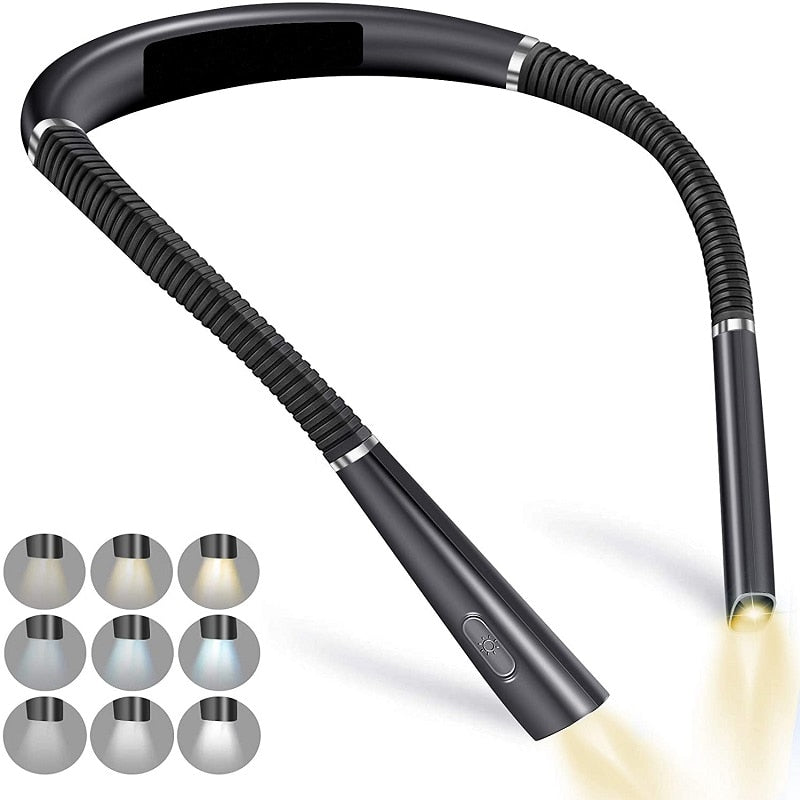 Lampe de cou flexible USB : éclairez vos nuits avec style !