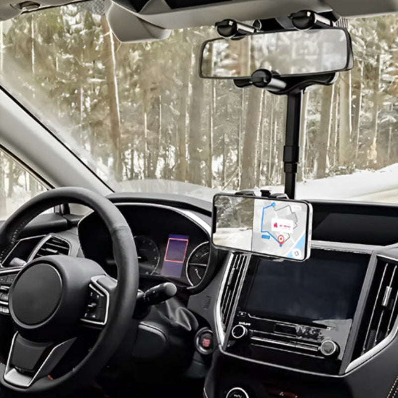 Support Téléphone Antivibration pour Voiture avec Rotation 360°