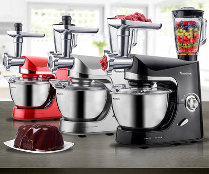 Robot de cuisine multifonctions 2000 W avec hachoir et blender intégrés