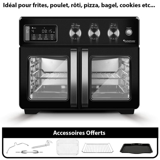 AirChef Pro de TurboTronic® – Le four à air intelligent pour une cuisine saine et délicieuse.