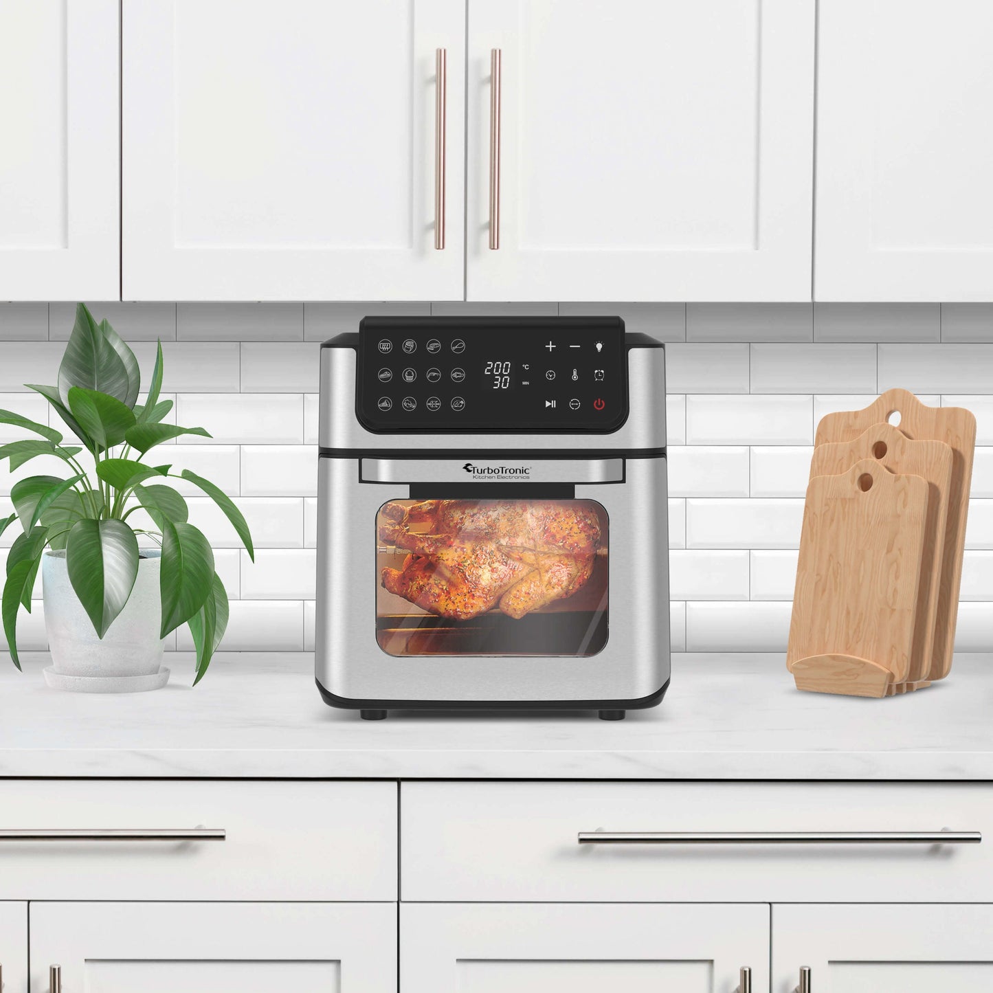 Pack de 4 machines multi-intelligentes sans huile 12L avec commande numérique