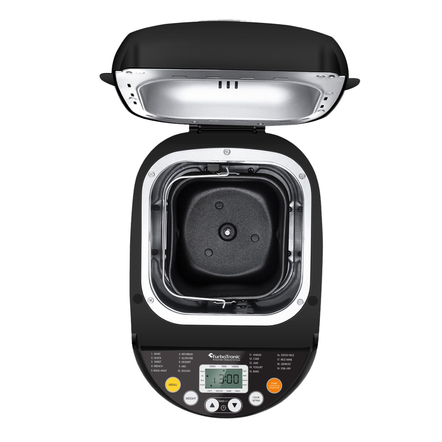 Machine à pain programmable nouvelle génération avec 19 programmes et écran LCD