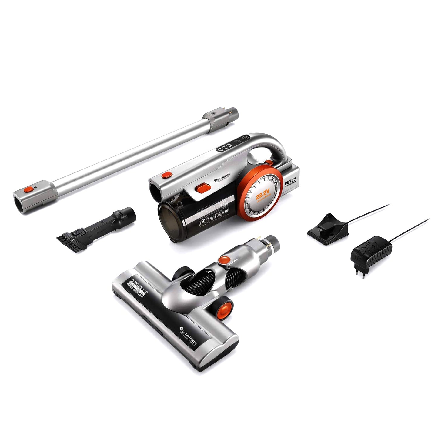 Aspirateur balai ultra léger sans fil avec chargeur mural