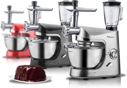 Robot de cuisine multifonctions 2000 W avec hachoir et blender intégrés