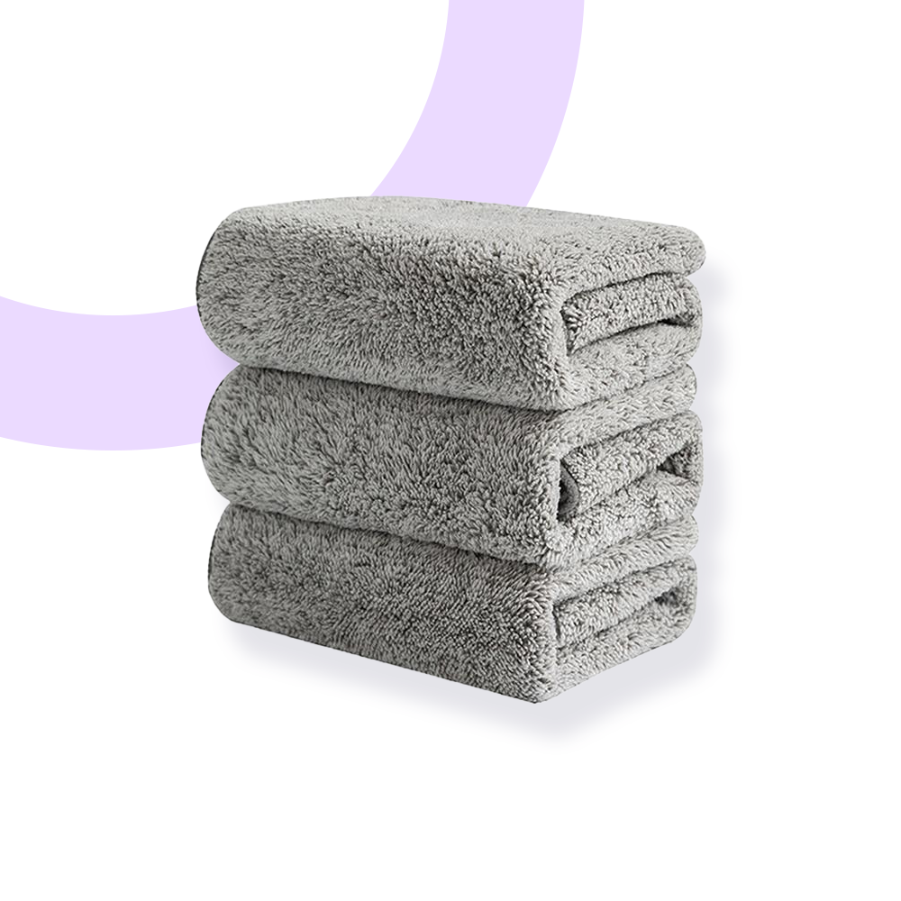 Chiffons en Charbon de Bambou - Pack de 3 pour une Cuisine Impeccable