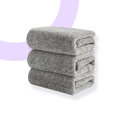 Chiffons en Charbon de Bambou - Pack de 3 pour une Cuisine Impeccable