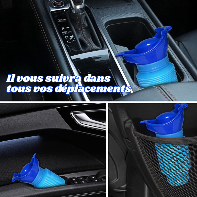 Urinoir Portable Rétractable 750ml – Pratique pour Voyager et Camper