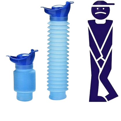 Urinoir Portable Rétractable 750ml – Pratique pour Voyager et Camper