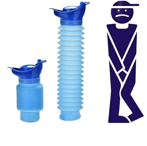 Urinoir Portable Rétractable 750ml – Pratique pour Voyager et Camper