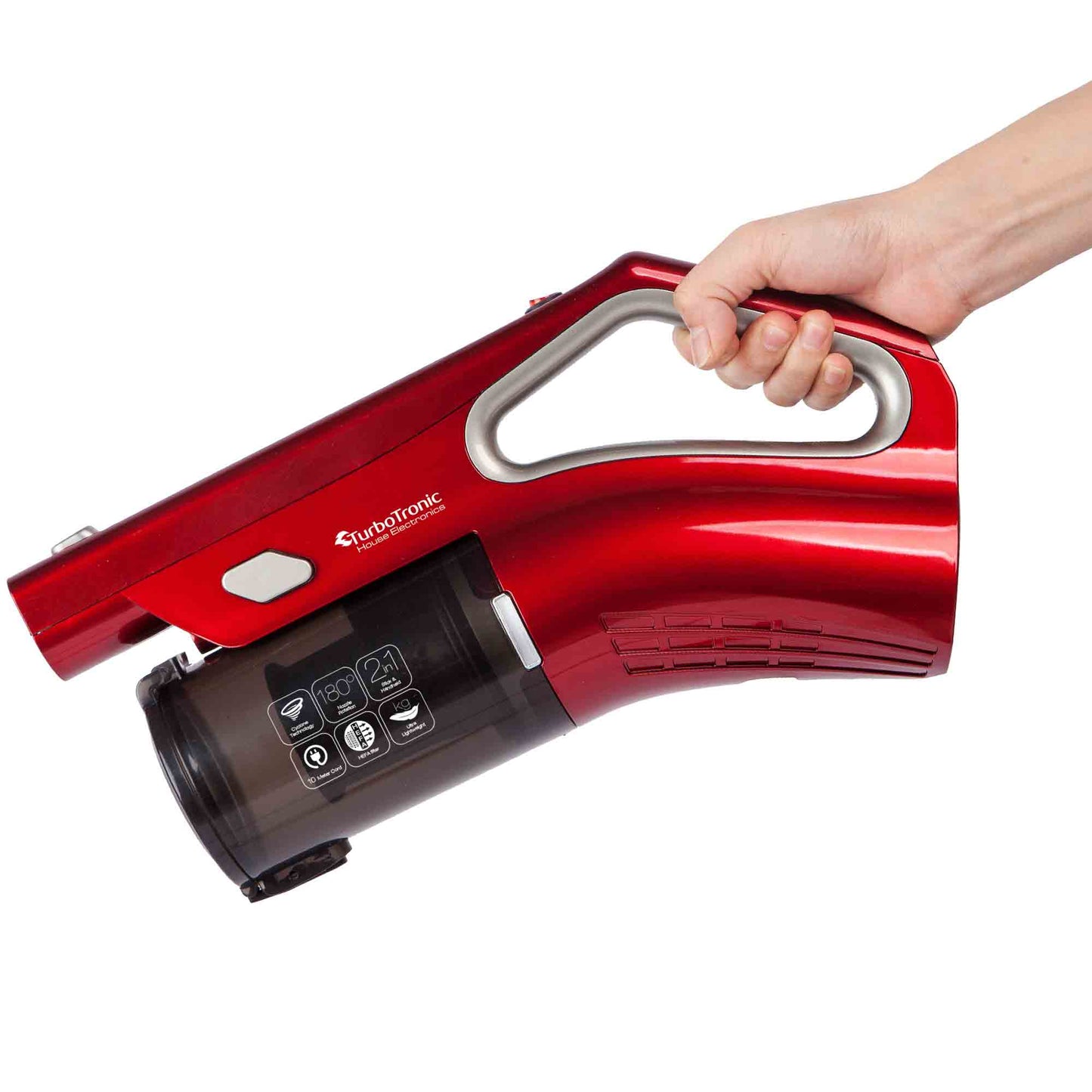 Aspirateur Cyclonique 400W avec Brosse Universelle - Manœuvre Facile et Design Élegant