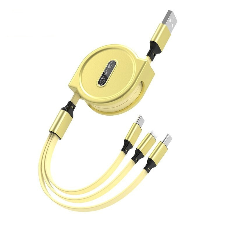 Câble USB Rétractable 3 en 1 - 1 acheté = 1 offert !