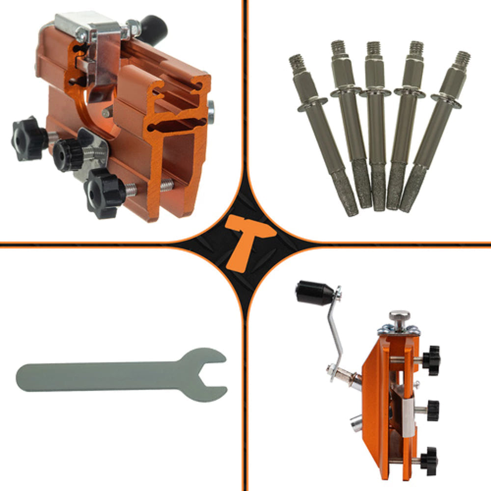 Affûteur Universel de Chaîne de Tronçonneuse - Précision et Mobilité à Portée de Main