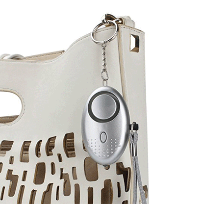 Alarme de porte-clés d’autodéfense 120dB avec lumière LED intégrée
