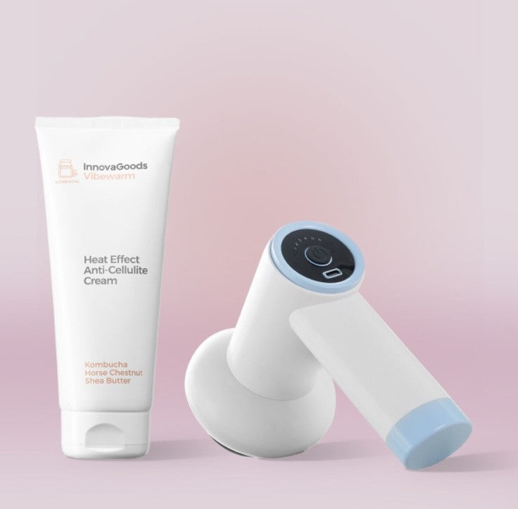 Pack Anticellulite InnovaGoods : Pistolet de Massage & Crème Chauffante