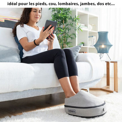 Masseur thermique shiatsu 2-en-1 pour un bien-être total à domicile