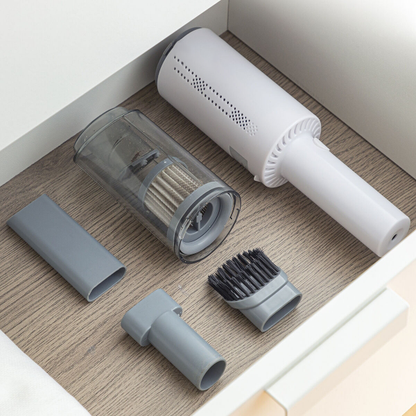 Aspirateur à main rechargeable 3 accessoires – Nettoyage facile et rapide