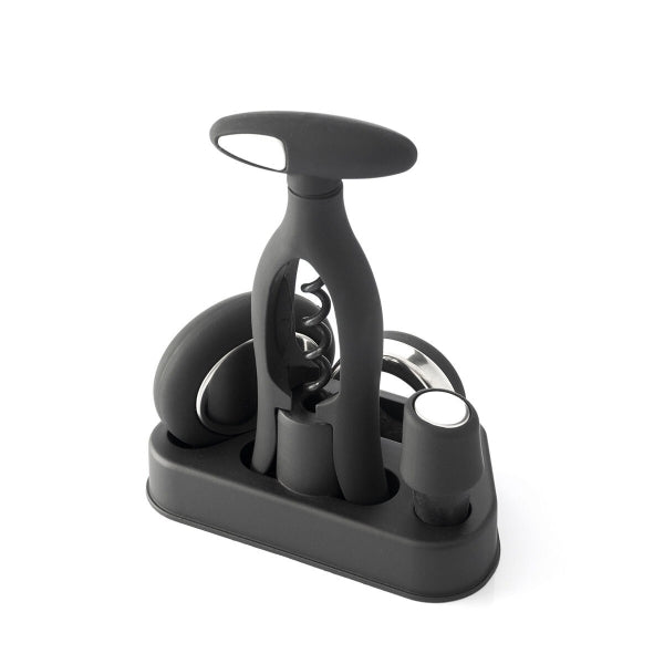Kit élégant d'accessoires pour vin avec tire-bouchon pratique